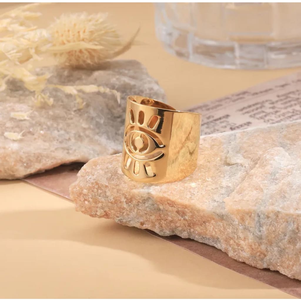 Evil Eye Adjustable Ring - Ring
