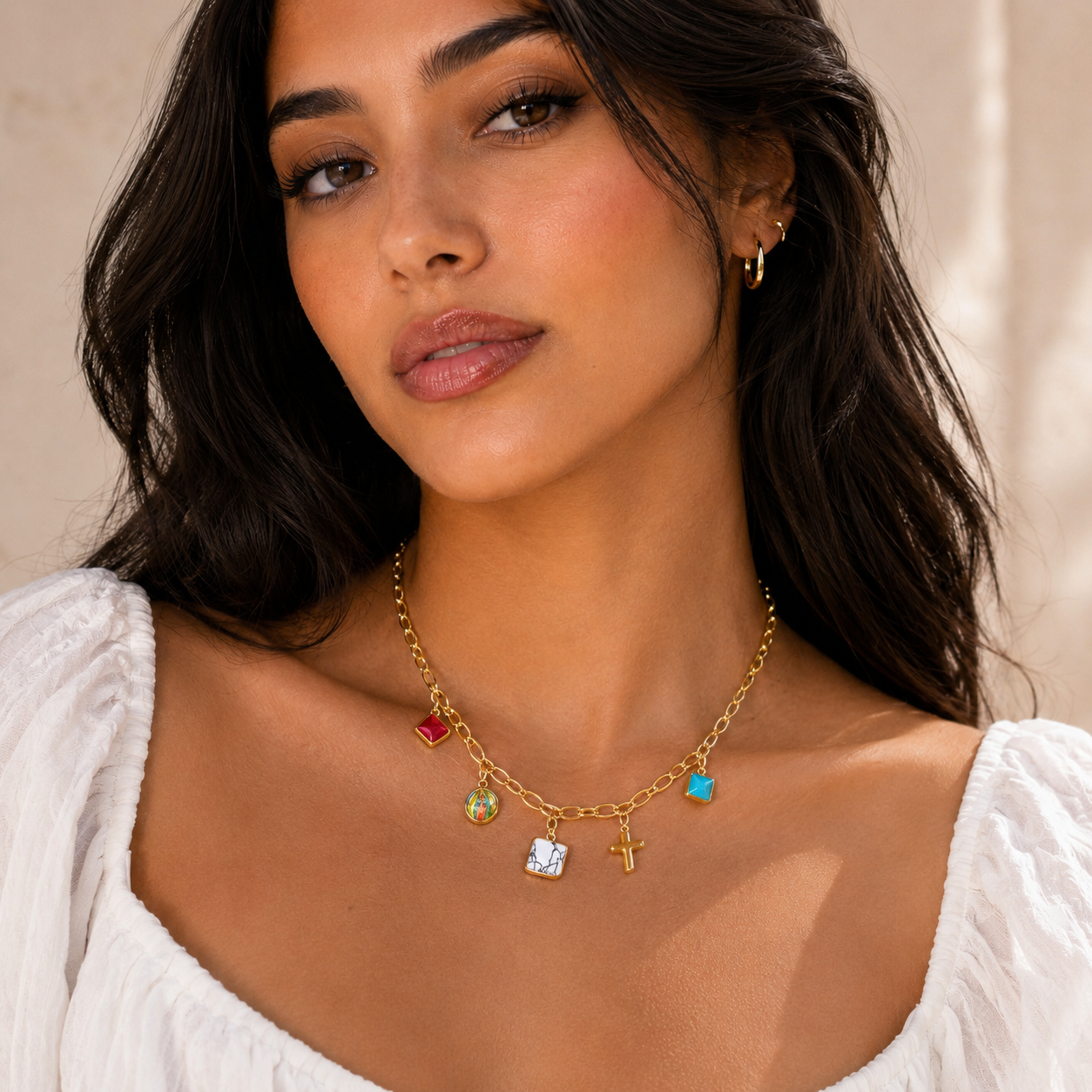 Divine Grace Charm Necklace,