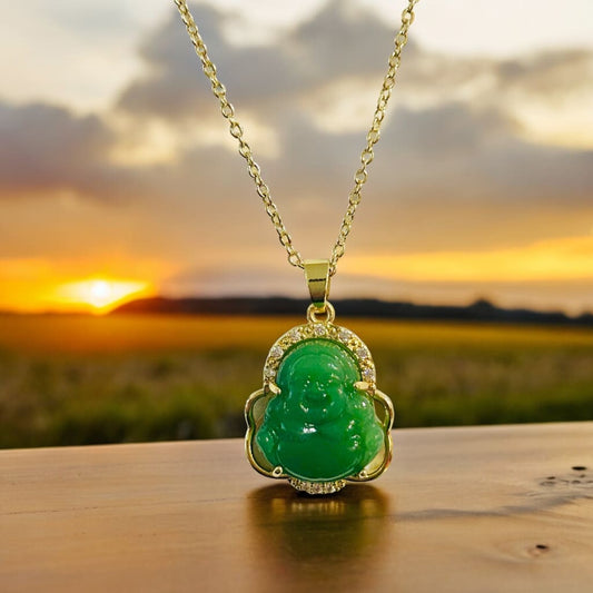Small Jade Buddha Necklace