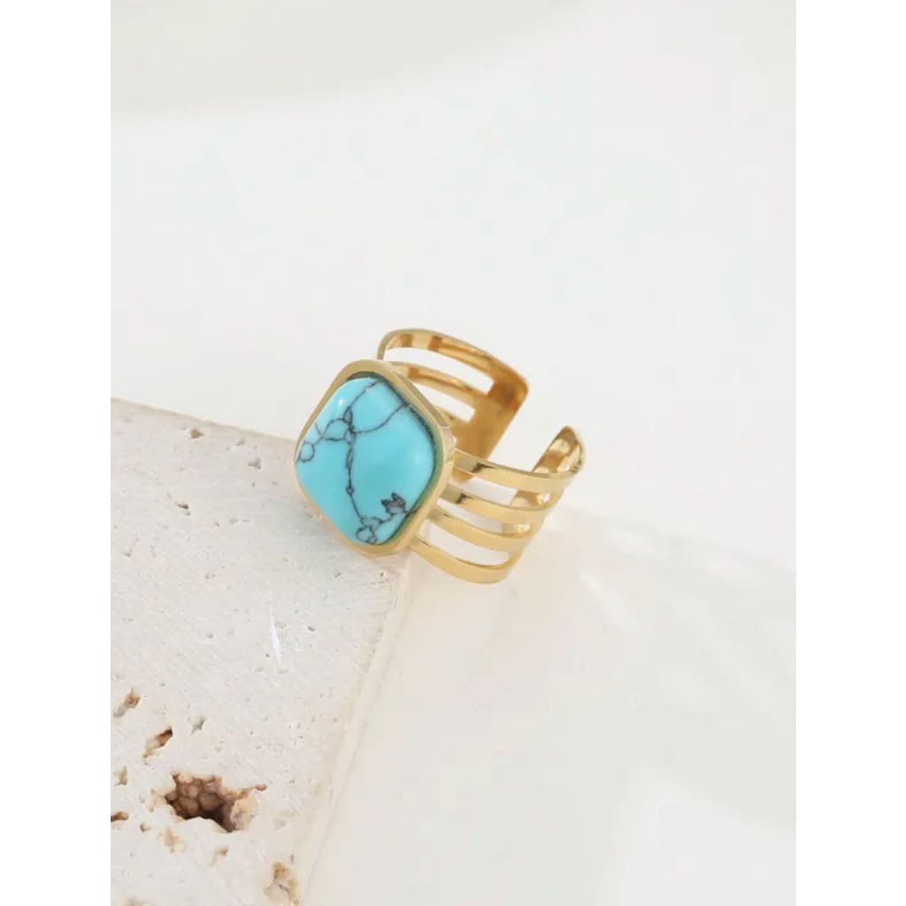 Turquoise Stone Ring - Ring